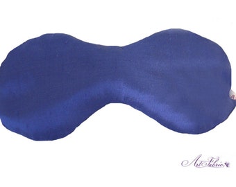 Eye pillow King's Blue pure silk with organic filling lavender Euphrasia