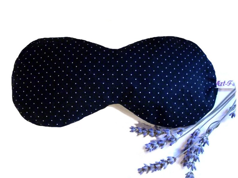 Eye Pillow Tiny Dots Organic Cotton Organic Filling image 1