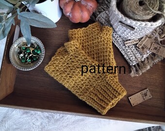 Fingerless gloves crochet pattern