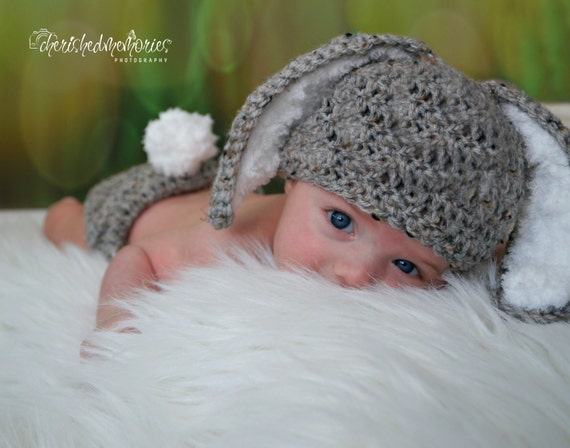 grey baby hat