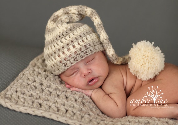Baby Hat Striped Baby Hat Newborn Girl Hat Crochet Baby 
