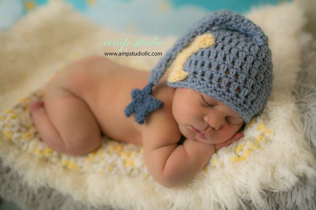 Baby Hat Striped Baby Hat Newborn Girl Hat Crochet Baby 