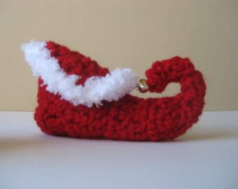 Crochet baby booties Christmas Elf shoes slippers socks