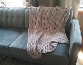 Crochet throw  ,beige blanket ,warm neutrals ,thick and cozy afghan  ,beige throw modern sofa blanket