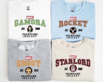 Guardians Of The Galaxy Shirt, Marvel Guardians Characters Sweater, Marvel Superhero Shirt, Guardians Matching T-Shirt, Marvel Avengers Tee