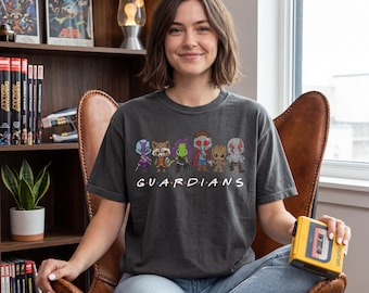 Marvel Guardians Of The Galaxy Retro Shirt, Comfort Colors Marvel Guardians Characters Tshirt, Vintage Avengers Team Shirt Disney Family Tee