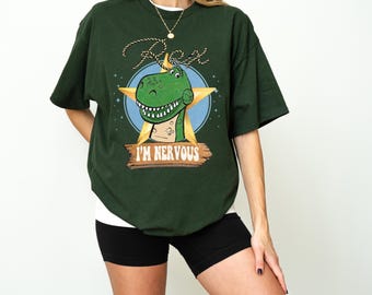 Disney Toy Story Rex Dinosaur Shirt, I'm A Nervous T-shirt, Comfort Colors Tee, Birthday Gift Shirts, Magic Kingdom, Disneyland Family Trip