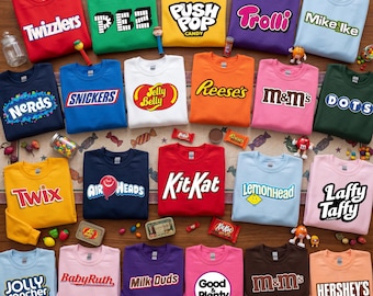 Family Halloween Costume Shirts, Chocolate Group Halloween Tee, Costumes Halloween Candy Group Chocolate Shirt, Matching Family T-Shirt
