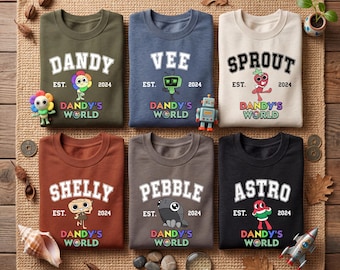 Dandy's World Custom Shirt, Gamer Shirt, Video Game Shirt, Vee Astro Dandy Roblox Shirt, Dandy's World Sweatshirt, Dandy's World Gifts