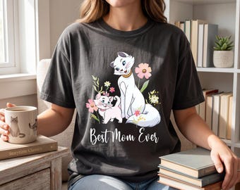 Disney Marie And Duchess Best Mom Ever Comfort Colors Shirt, Aristocats Mom T-shirt, Mother's Day Gift, Funny Mom And Daughter Matching Tee