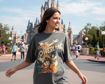 Disney A Goofy Movie Powerline Stand Out World Tour T- Shirt, Vintage Disneyland Family Matching Tee, Magic Kingdom WDW Birthday 2026 Gift