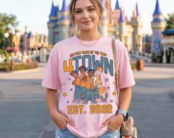 Comfort Colors Hottest Band Of The Year 4Town 2002 Shirt, Meilin Lee Pixar Turning Red Boy Band tee, Disneyland Family Holiday Matching Trip