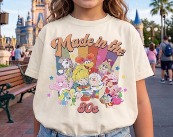 Retro Cartoon Friends Nostalgia Shirt, Made in the 80s Shirt, 80s Y2K Tee, 80s Party Rainbow Tshirt, Vintage 1980 Tee, Birthday Gift For Her