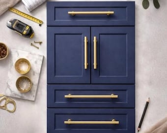 Gold Cabinet Pulls Knobs Tbar Cabinet Handles Drawer Pulls Kitchen Cabinet furniture Hardware Stainless Steel Brushed Brass