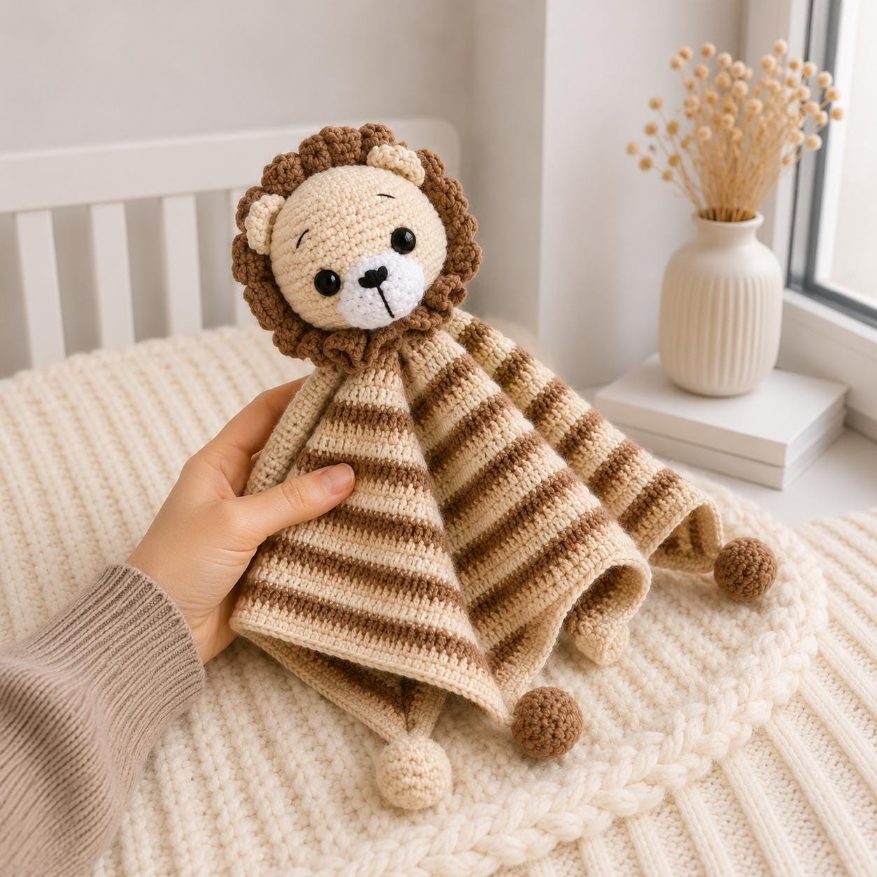Lion Lovey Lion Security Blanket Pattern Lion Amigurumi