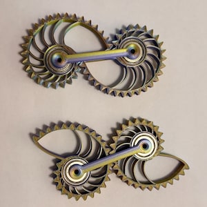 Fidget spinner med dubbla växlar
