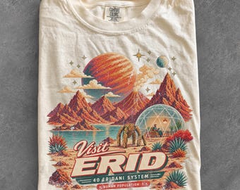 Erid Shirt, Visit Erid Shirt, Project Hail Mary Gifts, We're Going To Tau Ceti, Rocky Alien Tshirt, Sci-Fi Spaceship Graphic, Bookish Tee