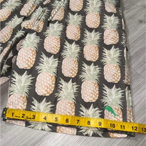 Tommy Bahama Relax Mens Pineapple Print Board Shorts Gray Swim Trunks L image 5