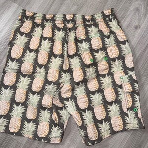 Tommy Bahama Relax Mens Pineapple Print Board Shorts Gray Swim Trunks L image 8