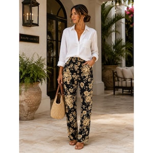 Ralph Lauren Floral Pants - Etsy