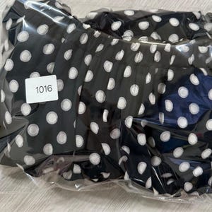Maeve Anthropologie Polka Dot Handkerchief Hem Belted Midi Dress Black White 2 image 13