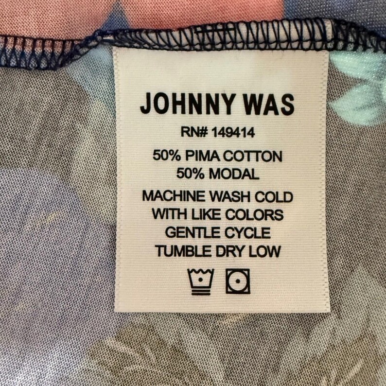 Johnny Was Minikleid aus Pima-Baumwolle und Modal-Strick mit Blumenmuster, marineblau, Größe XS, Kurzarm Bild 5