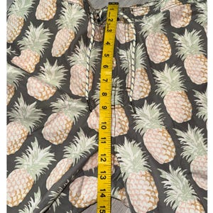 Tommy Bahama Relax Mens Pineapple Print Board Shorts Gray Swim Trunks L image 7