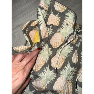 Tommy Bahama Relax Mens Pineapple Print Board Shorts Gray Swim Trunks L image 9
