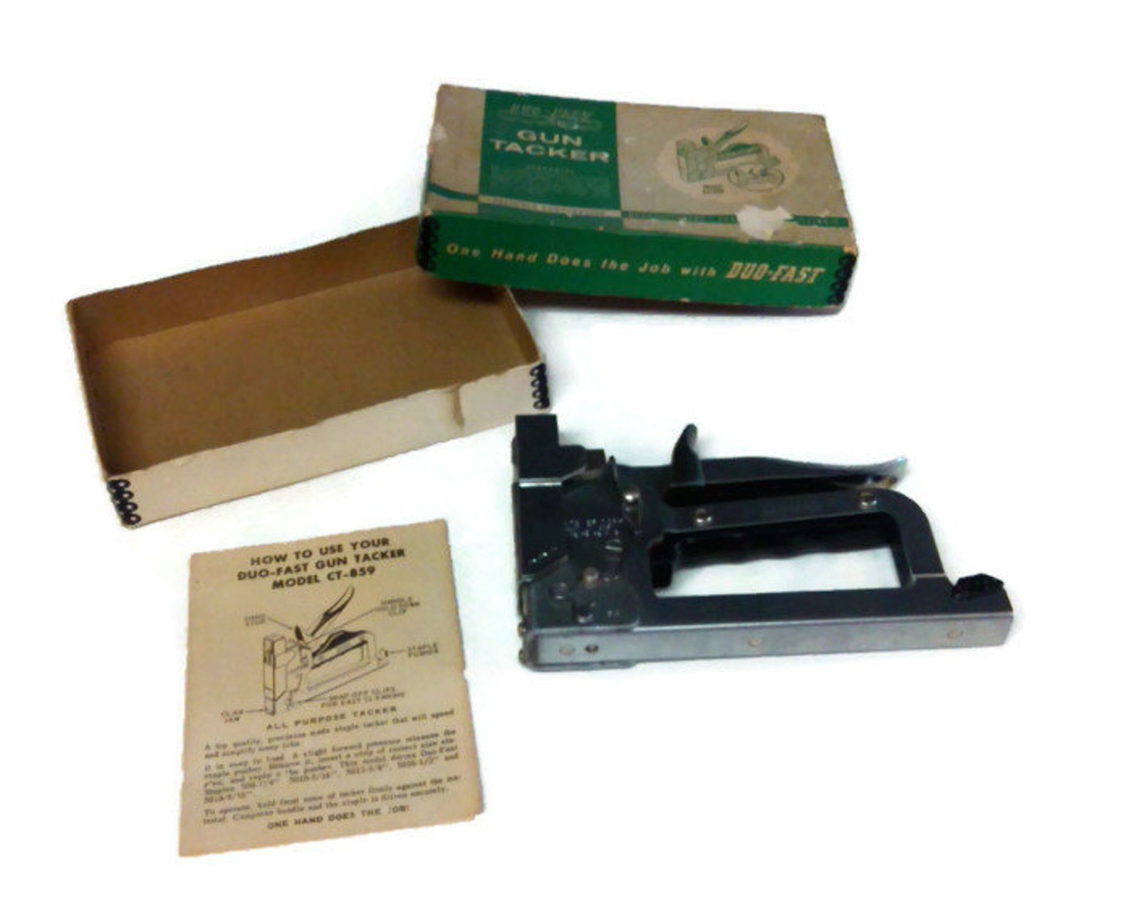 Vintage Duo Fast Gun Tacker Model CT859 Staple Gun Etsy
