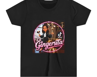 Camiseta juvenil La Gingersita / Diseño de juez de dibujos animados, logotipo de TikTok