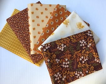 Andover Fabric - Spiced Cider Collection - Fat Quarter bundle of 6