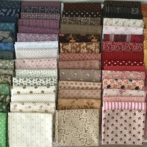Reproduction Fat Quarter Bundle of 10 -  Assorted