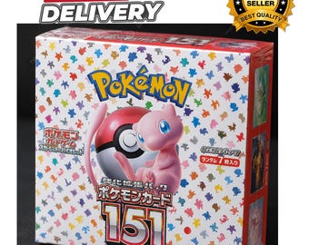 Pokémon 151 Japanese Booster Box Factory Sealed Authentic Scarlet & Violet Trading Cards Collectible Gift
