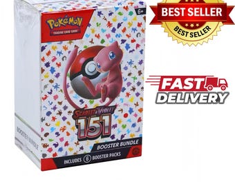 Pokémon TCG Scarlet & Violet 151 Booster Bundle - 6 Sealed Packs l Gift l High Quality Reproduction / Proxy Edition