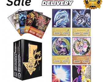 Blue Eyes Style Anime Trading Cards 100pcs | Fantasy Monster Inspired Collectible Deck | Kids Gift