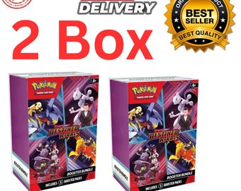 Pokémon Destined Rivals Booster Bundle Mystery Box | Trading Card Pack Set | Anime Card Gift