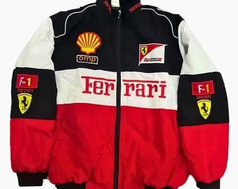Giacca da corsa Ferrari F1, stile vintage, motorsport, streetwear, retrò, unisex, regalo