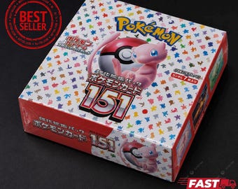 Pokémon 151 Japanese Booster Box Factory Sealed Authentic Scarlet & Violet Trading Cards Collectible Gift Custom Card