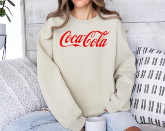 Coca Cola Sweatshirt, Coca Cola Logo Hoodie, Coke Lover Sweatshirt, Coca Cola Hoodie, Coca Cola Drink Shirt, Coca Cola Lover Gift
