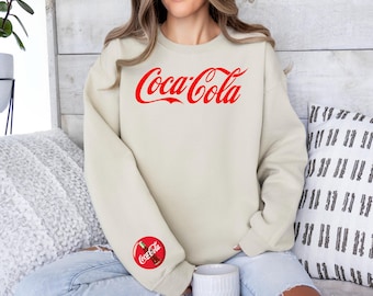 Coca Cola Sweatshirt, Coca Cola Logo Hoodie, Coke Lover Sweatshirt, Coca Cola Hoodie, Coca Cola Lover Gift, Coca Cola Drink Shirt