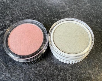 NEW Merle Norman Shimmer Eye Shadow Travel Size Rosewater & Silver Lining Vtg