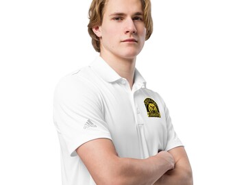 Clan Ursua Adidas Polo L81, Premium Streetwear Co Branded Top, LEGACIS81 Gold Bear Crest Shirt