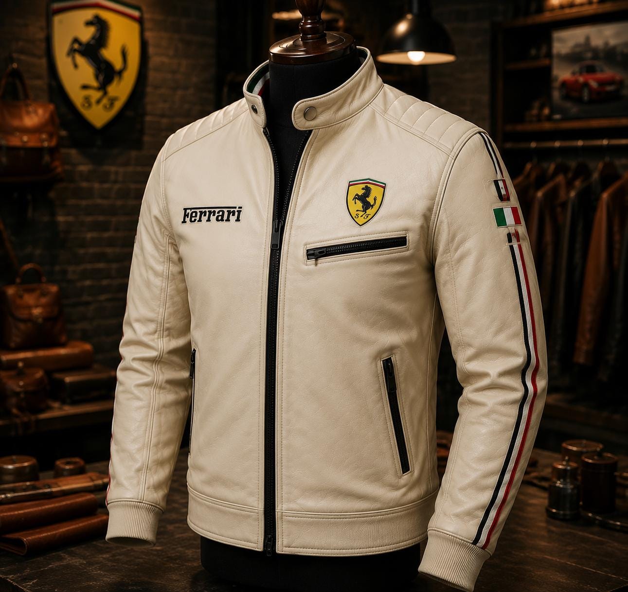 Ferrari jacket leather - Etsy 日本