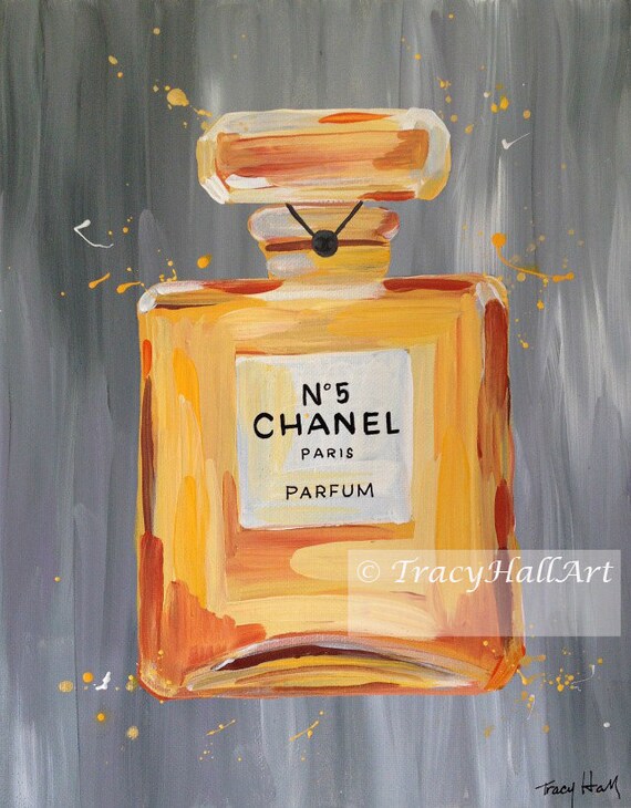 Chanel Perfume Bottle Art Painting Chanel No. 5 Female Christmas