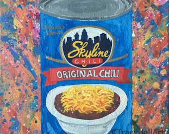 Skyline Chili Art Cincinnati Art Cincinnati's Famous Chili PRINT 8" x 10"