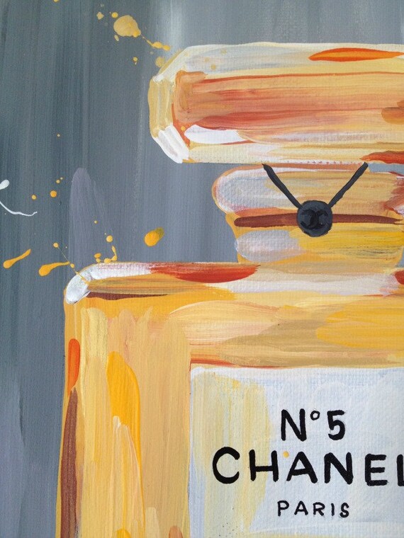 Chanel Perfume Bottle Art Painting Chanel No. 5 Female Christmas