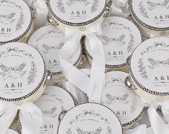 Personalized Wedding Tambourine Favors, Custom Guest Celebration Keepsake Gifts