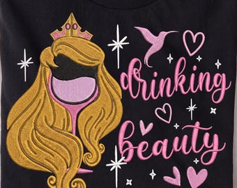 Cartella portabevande ricamata delle Principesse Disney, Vino delle Principesse, Bevi in giro per il mondo, Addio al nubilato Disney, Tour delle bevande a Epcot, Festival del vino 2026