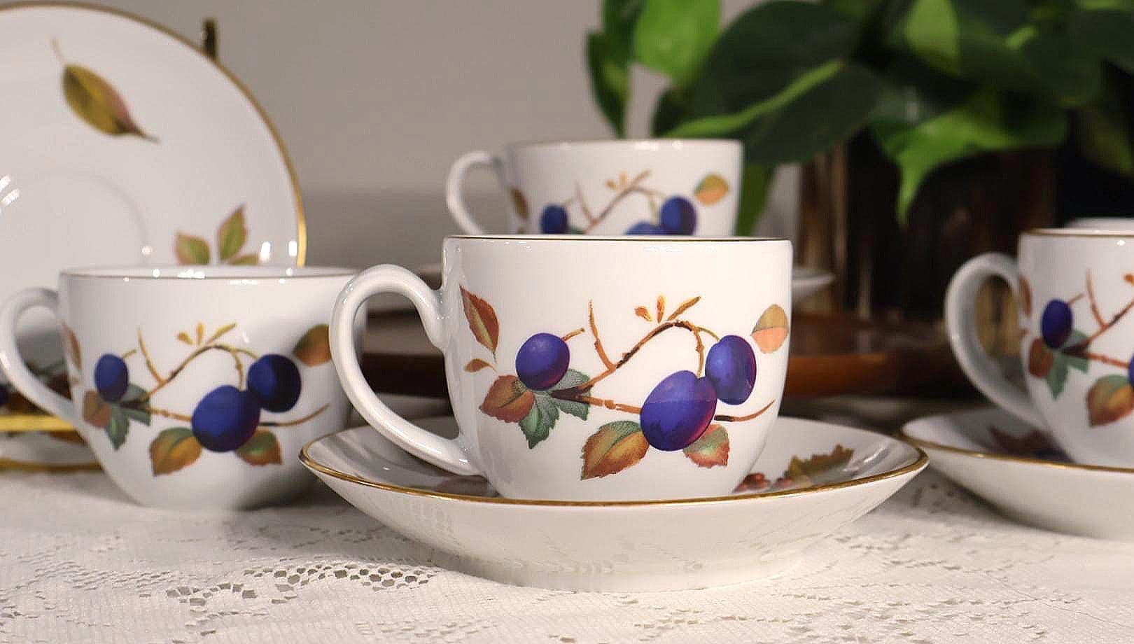 Royal Worcester China Tea Set - Etsy
