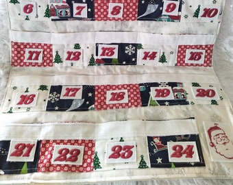 Embroidered Santa Claus Advent Calendar